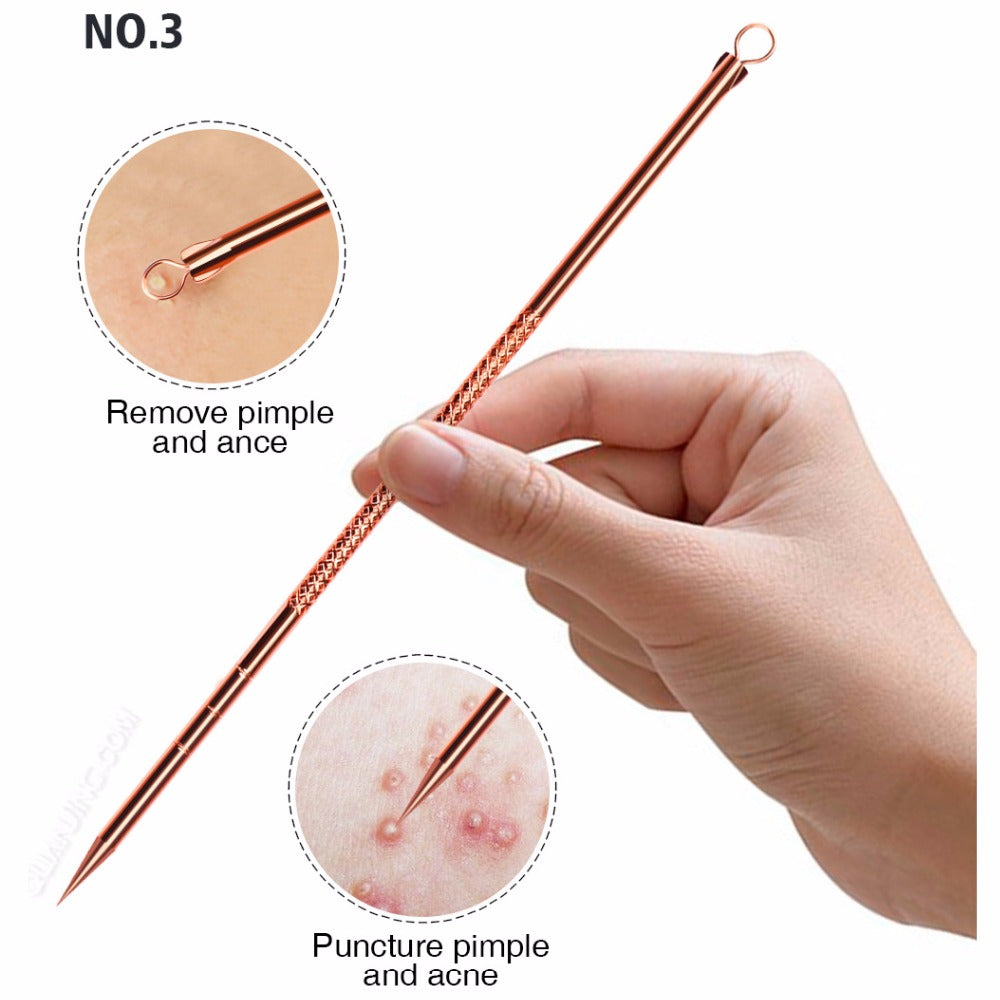4pcs Anti-Bacterial Double-ended Acne Needle