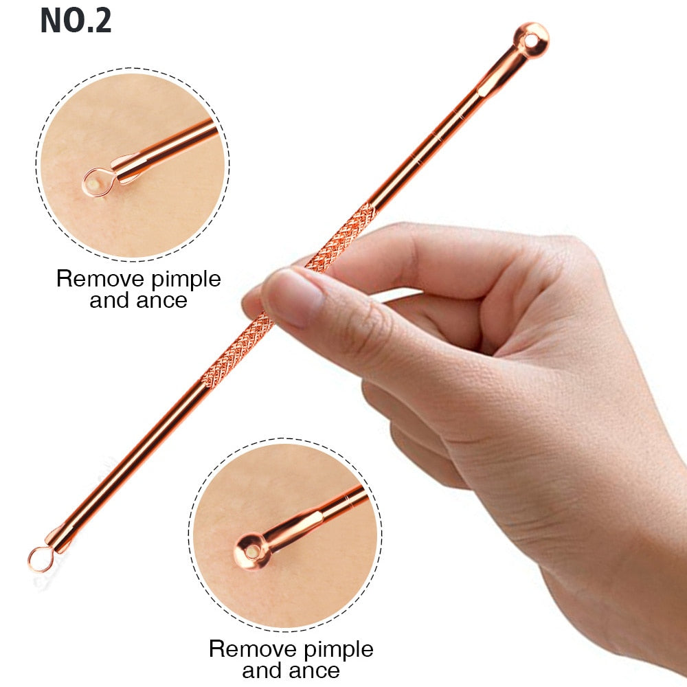 4pcs Anti-Bacterial Double-ended Acne Needle