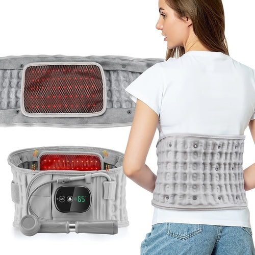 Electric Waist Massager Infrared Heated Lumbar Pad Adjustable