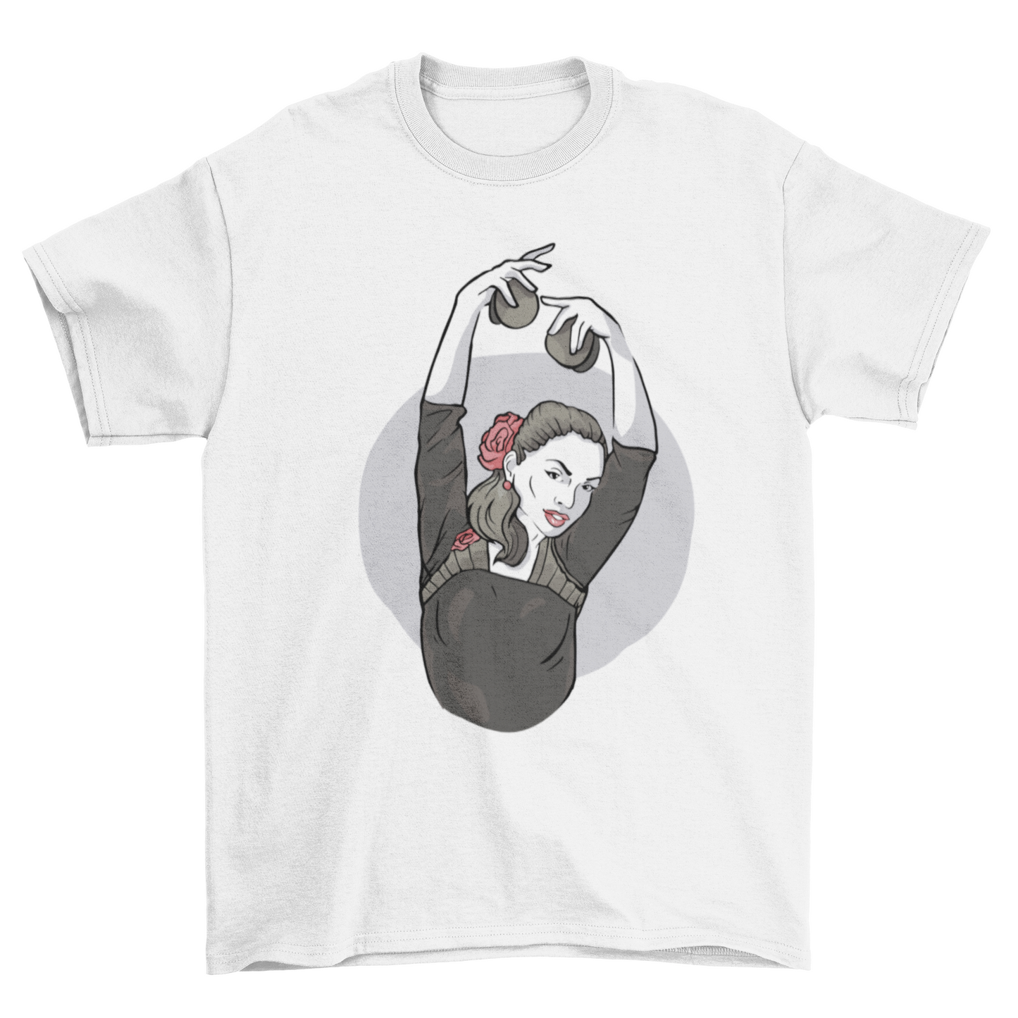 Woman dancing flamenco t-shirt