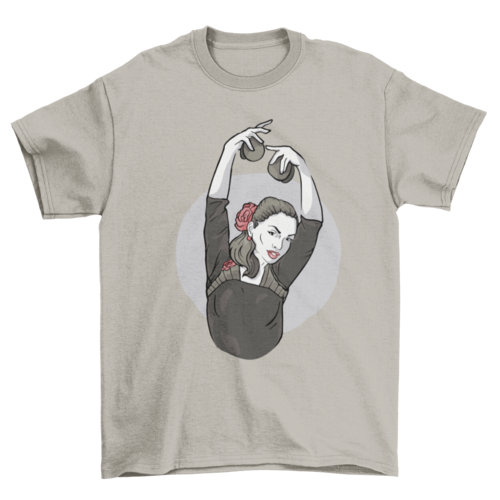 Woman dancing flamenco t-shirt