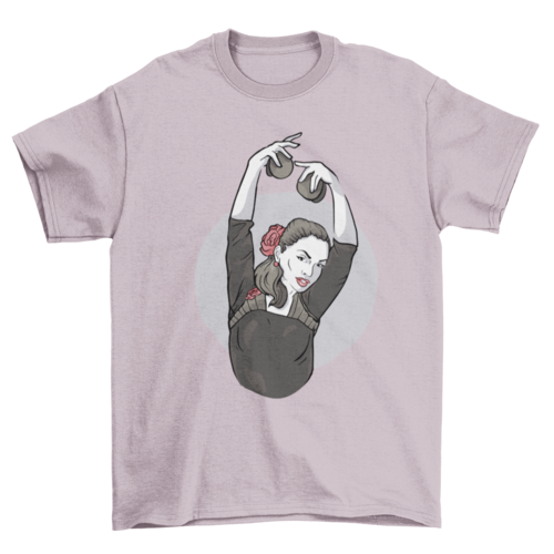 Woman dancing flamenco t-shirt