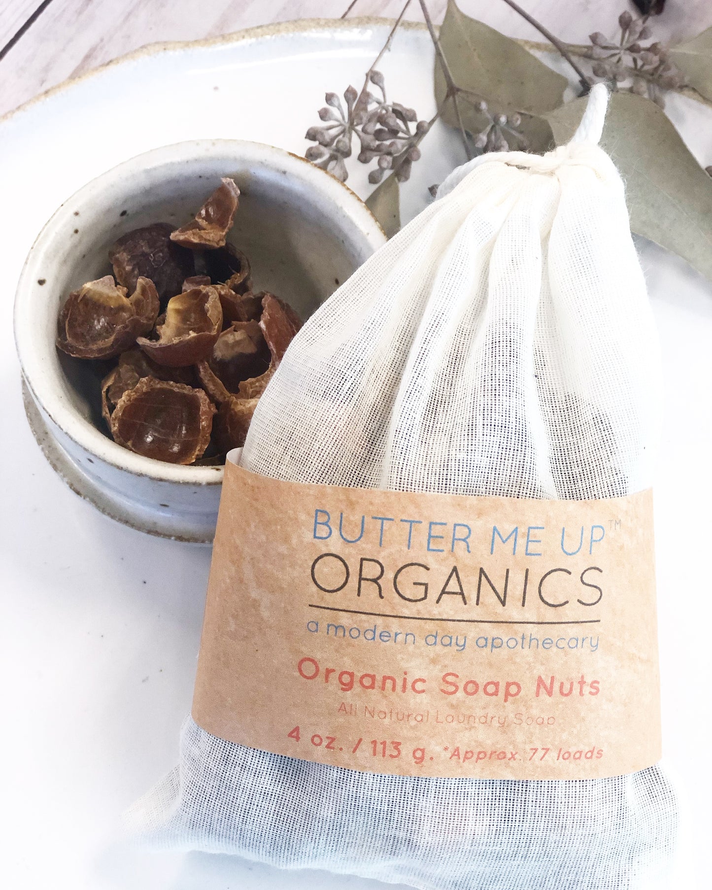 Organic Soap Nuts-All Natural Laundry Soap White Smokey