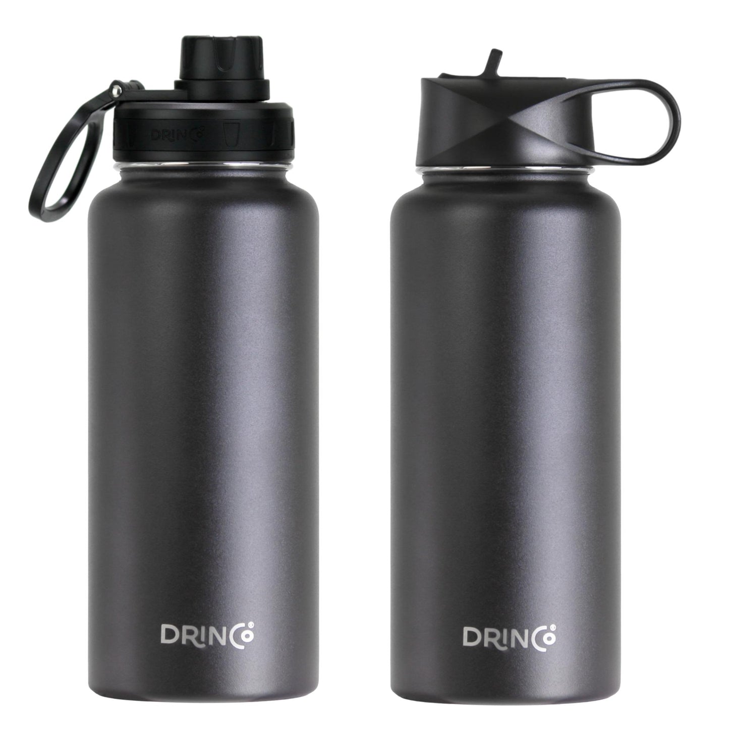 DRINCO® 32oz Stainless Steel Water Bottle - Black Orchid Lavender