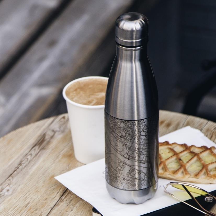 Delavan - Wisconsin Map Insulated Bottle